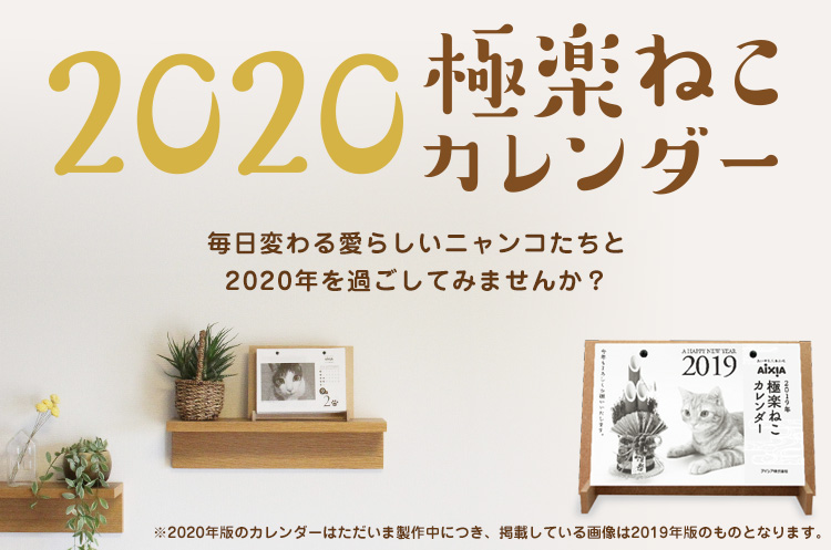 2020極楽ねこカレンダー